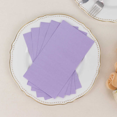 50-Pack Paper Napkins Lavender Lilac - Soft Disposable 2-Ply Dinner Napkins for Weddings - Napkins