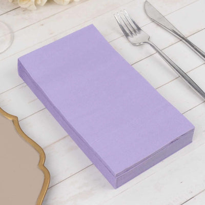 50-Pack Paper Napkins Lavender Lilac - Soft Disposable 2-Ply Dinner Napkins for Weddings - Napkins