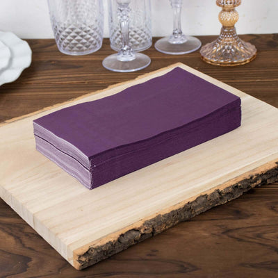 50-Pack Paper Napkins Purple - Soft Disposable 2-Ply Dinner Napkins for Weddings - Napkins