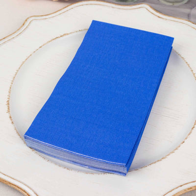 50-Pack Paper Napkins Royal Blue - Soft Disposable 2-Ply Dinner Napkins for Weddings - Napkins