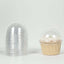 50-Pack Plastic Dome Lids For Cupcake Liners Clear - Food Safe Disposable Baking Cake Cup Lids for Dessert Buffets Bakery Displays & Party Favors 3"
