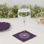 50-Pack Paper Beverage Napkins Purple - 2 Ply Disposable Soft 18GSM Cocktail Napkins 5"x5"
