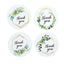 500Pcs 1.5" Thank You Gold and Green Leaf Frame Stickers Roll DÃ©cor, Labels and Seals For DIY Envelope - Round