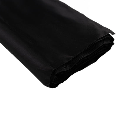 54’’x10 Yards Black Lamour Satin Fabric Bolt Heavy Matte Satin Fabric By The Yard - Fabrics