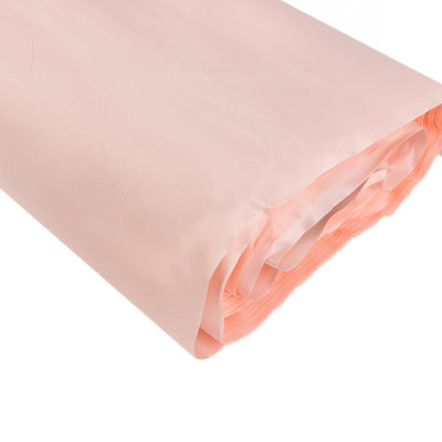 54’’x10 Yards Blush Lamour Satin Fabric Bolt Heavy Matte Satin Fabric By The Yard - Fabrics