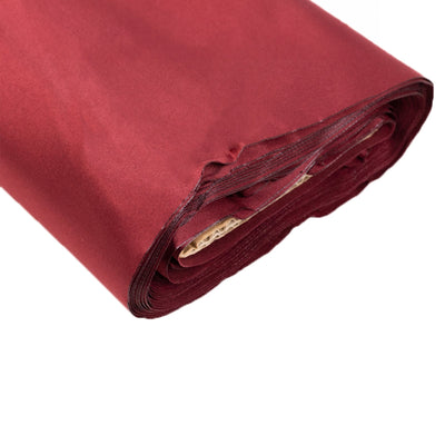 54’’x10 Yards Burgundy Lamour Satin Fabric Bolt Heavy Matte Satin Fabric By The Yard - Fabrics