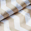54"x10 Yards Champagne White Chevron Print Satin Fabric Roll, Zig Zag DIY Craft Fabric Bolt