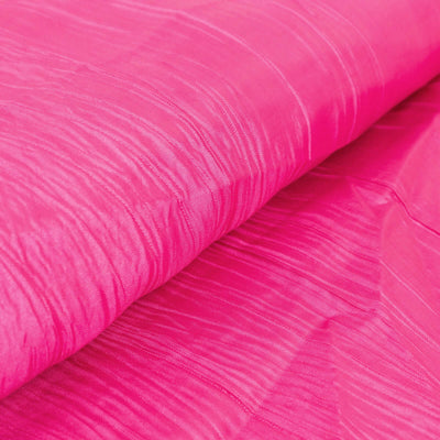 54’’x10 Yards Fuchsia Accordion Crinkle Taffeta Fabric Bolt - Fabrics