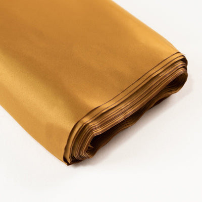 54’’x10 Yards Gold Lamour Satin Fabric Bolt Heavy Matte Satin Fabric By The Yard - Fabrics