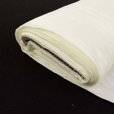 54’’x10 Yards Ivory Accordion Crinkle Taffeta Fabric Bolt - Fabrics