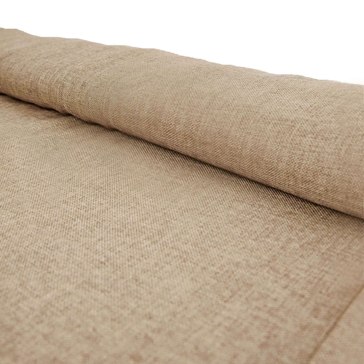 54"x10 Yards Natural faux Burlap Fabric Roll, Jute Linen DIY Fabric Bolt