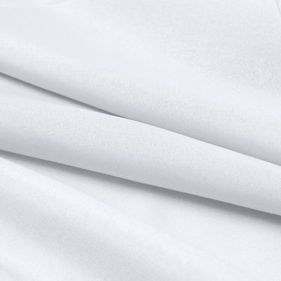 54’’x10 Yards Premium Polyester White Fabric Bolt DIY Craft Fabric Roll for Upholstery Curtains and Event Decor