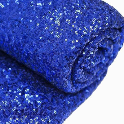 54"x4 Yards Royal Blue Sequin Fabric Bolt, Sparkly DIY Craft Fabric Roll