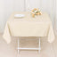 Scuba Square 54"x54" Tablecloth Beige - Wrinkle Free & Stain Resistant Table Cover