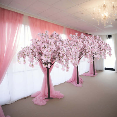 5ft Artificial Cherry Blossom Tree Blush â€“ Silk Sakura Wishing Tree with Sturdy Metal Base & Realistic Fiberglass