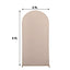 5ft Matte Nude Spandex Fitted Chiara Backdrop Stand Cover For Round Top Wedding Arch