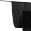 Black Crushed Velvet Backdrop Curtain â€“ 5ft x 12ft Event Drape with Rod Pocket, Privacy Panel for Photo Booths & Events