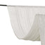 White Crushed Velvet Backdrop Curtain â€“ 5ft x 12ft Event Drape with Rod Pocket, Privacy Panel for Photo Booths & Events