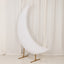 6.5ft White Spandex Crescent Moon Chiara Backdrop Stand Cover, Custom Stretch Fitted Wedding Arch Cover