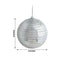 4 Pack 6" Silver Foam Disco Mirror Ball With Hanging Strings, Holiday Christmas Ornaments