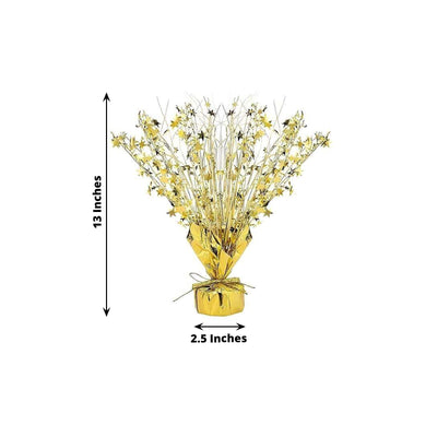6-Pack Metallic Gold Star Foil Spray Centerpiece Table Decorations Free-Standing Gleam ’N Burst Party Accessories