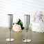 6-Pack Plastic Champagne Flutes in Silver - Classy Disposable Champagne Glasses for Toasting & Cocktail Parties 5oz