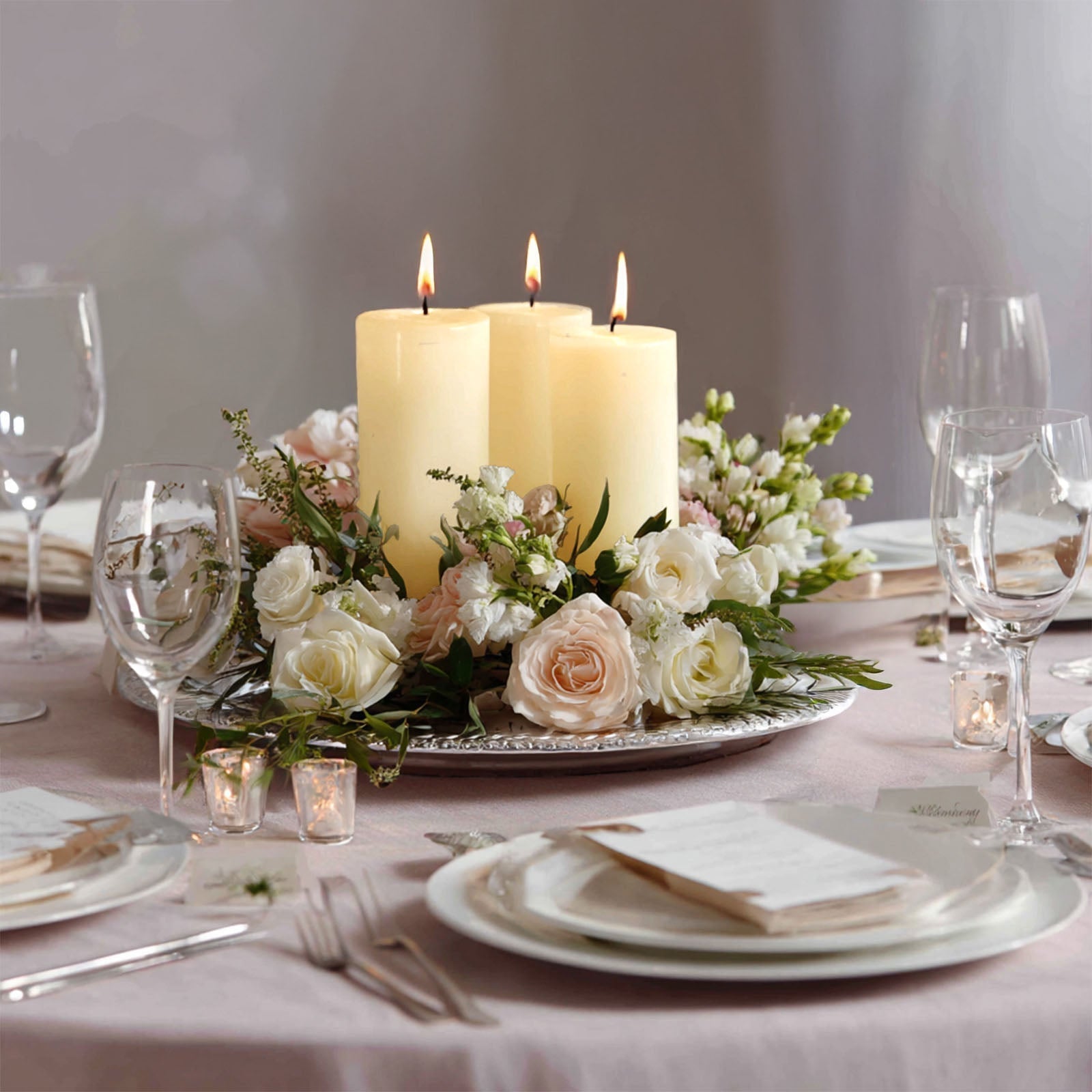 6-Pack Unscented Dripless Pillar Candles â€“ 3’’x6’’ Ivory Paraffin Wax with Smokeless Cotton Wicks Clean &