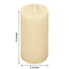 6-Pack Unscented Dripless Pillar Candles â€“ 3’’x6’’ Ivory Paraffin Wax with Smokeless Cotton Wicks Clean &