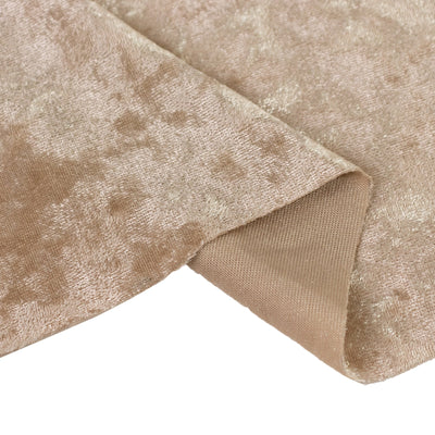 65’’x5 Yards Beige Crushed Velvet Fabric Bolt DIY Craft Fabric Roll - Fabrics