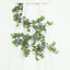 6ft Artificial Eucalyptus Garland with Lavender Lilac/Purple Silk Roses â€“ Faux Greenery Vine