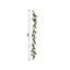 6ft Lighted Eucalyptus Garland with Ivory Roses & Battery-Operated Fairy Lights â€“ Faux Greenery Vine