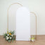 6ft Matte White Spandex Fitted Chiara Backdrop Stand Cover For Round Top Wedding Arch