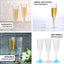 24-Pack Plastic Champagne Flutes Clear Flared Design - Lightweight Disposable Toasting Glasses 6oz