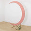 7.5ft Dusty Rose Spandex Crescent Moon Wedding Arch Cover, Custom Fitted Chiara Backdrop Stand Cover