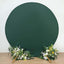 7.5ft Matte Hunter Emerald Green Round Spandex Fit Party Backdrop Stand Cover