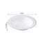 10-Pack Plastic Soup Bowls White with Silver Rim - Stylish Disposable Bowls for Parties 12oz