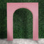 8ft Pink Spandex Backdrop Stand Cover for Arc de Triomphe Stand, Stretch Fitted Floral Balloon Frame Wedding Arch Cover