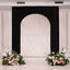 8ft Black Spandex Backdrop Stand Cover for Arc de Triomphe Stand, Stretch Fitted Floral Balloon Frame Wedding Arch Cover