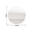 10-Pack Candle Plate Centerpiece Bases Circle Acrylic Mirror Tray Silver Round - Event Decor 8"