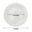 10-Pack Clear Plastic Dessert Plates â€“ 8" Round with Beaded Rim, Disposable for Parties & Events