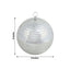 4 Pack 8" Silver Foam Disco Mirror Ball With Hanging Ring, Holiday Party Decor