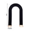 8ft Black Spandex Fitted Open Arch Wedding Arch Cover, Double-Sided U-Shaped Backdrop Slipcover