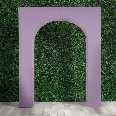 8ft Lavender Lilac Spandex Backdrop Stand Cover for Arc de Triomphe Stand Stretch Fitted Floral Balloon Frame Wedding