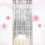 8ft Silver Metallic Tinsel Foil Fringe Doorway Curtain Party Backdrop