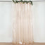 8ftx10ft Beige Satin Event Curtain Drapes, Backdrop Event Panel