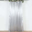 8ftx10ft Silver Satin Event Curtain Drapes, Backdrop Event Panel