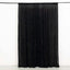 Black Crushed Velvet Backdrop Curtain â€“ 8ft x 8ft Event Drape with Rod Pocket, Privacy Panel for Photo Booths & Events