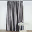 Charcoal Gray Crushed Velvet Backdrop Curtain â€“ 8ft x 8ft Event Drape with Rod Pocket, Privacy Panel for Photo Booths & Events