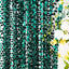 8ftx8ft Hunter Emerald Green Big Payette Sequin Event Curtain Drapes, Backdrop Event Panel