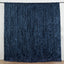 8ftx8ft Navy Blue 3D Leaf Petal Taffeta Event Curtain Drapes, Backdrop Event Panel With Rod Pocket